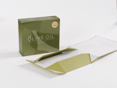 China Caja de regalo magnética del cierre del paquete plano de regalo de la cartulina fuerte durable de las cajas en venta