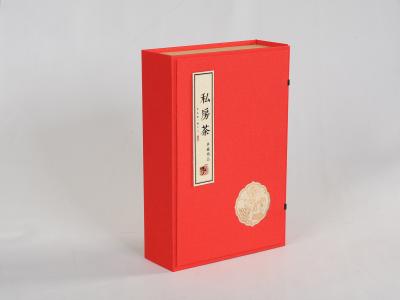 China Classic Red Folding Cardboard Gift Boxes High Strength Long Working Life for sale
