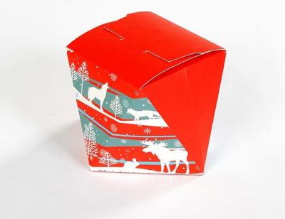 Китай Красивое печатание полного цвета подарочных коробок рождества плоского пакета возникновения продается
