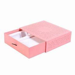 China SGS Double Layer Paper Drawer Gift Boxes ivory logo imprintable for sale