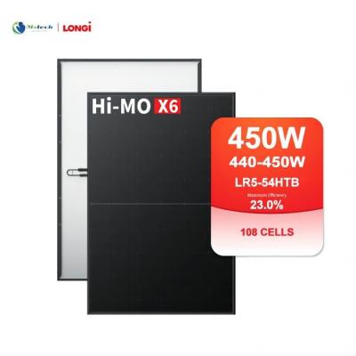 China Las células HPBC 445W LONGi módulos fotovoltaicos LR5-54HTB todo negro Panneau Solaire en venta