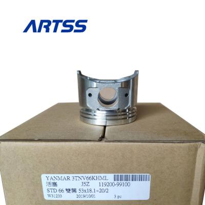 China 3TNV66 Engine Piston With Pin Lock 119200-99100 For YANMAR for sale