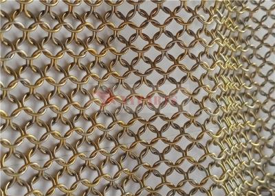 China 12mm Chainmail Wire Mesh Curtains Stainless Steel For Exterior Design for sale