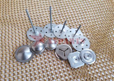 China Stainless Steel Perforated Base Insulation Fixing Pins For Securing Rock Wool To Gypsum for sale