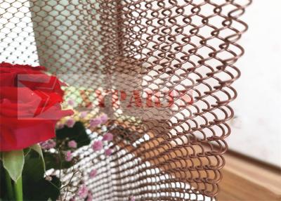 China Aluminum Architectural Decorative Mesh Metal Coil Drapery For Shopping Malls for sale