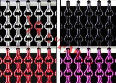 China Pantalla de partición de cortina de cadena de aluminio de varios colores en venta