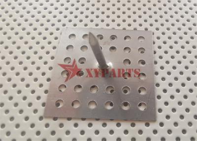 China 40x40mm Perforated Base Insulation Pins With Locking Washers For HVAC System for sale