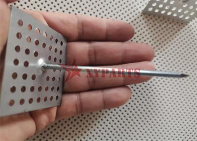 China 12 Ga Galvanized Steel Perforated Insulation Hangers With Speed Clips For Air System for sale
