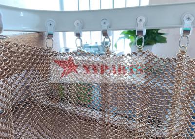 China Aluminum Chain Mail Metal Mesh Curtain Used For Space Divider for sale