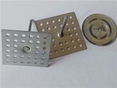 2-1/2“ Perforated Base Insulation Hangers Fixing Acoustic Insulation Materials