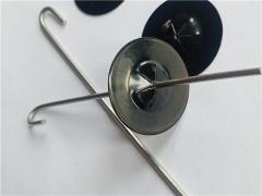 Stainless Steel Or Aluminium Solar Panel Mesh Clips With Black Coated Self Locking Washers