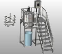 Quality OEM / ODM Detergent Production Line 2000 Liter Detergent Mixing Tank for sale