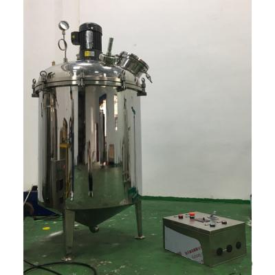 China Reactor de mezclador de tanques montado en la brida 350 litros Tanque de aceite de masaje al vacío en venta