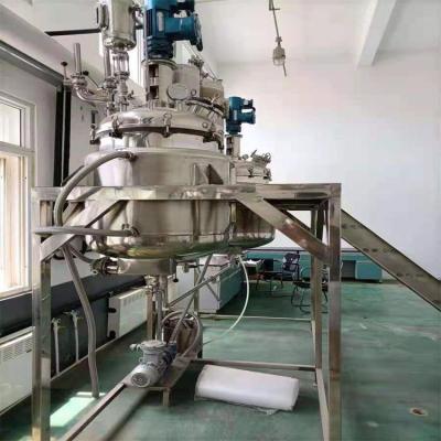 China Industrial Homogenizer Tank Large Homogenizer Cream Mixer With PLC Remote Control for sale