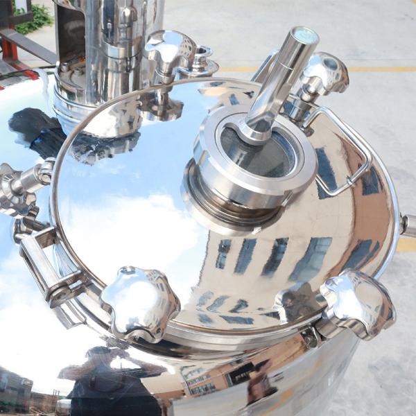 Quality Cosmetic Vacuum Emulsifier Small Stainless Steel Emulsification Tank for sale