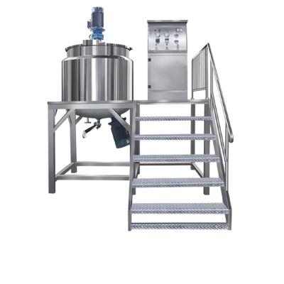 China Digital Weighing System Vacuum Emulsifier PLC Controlled Mixing Emulsifier for sale