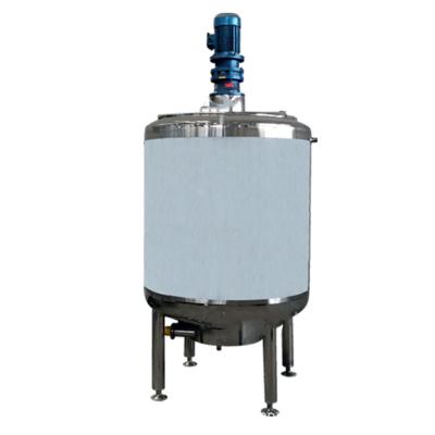 Chine SS304 SS316L Réservoir d'agitation 500 kg Réservoir de mélangeur Installation fixe à température contrôlée à vendre