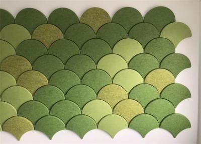 China 100%  Polyester Fiber 3d Acoustic Felt Tiles Cubic Panel For Wall Decoration for sale