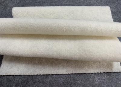 China White Non Woven Felt Fabric 1.5mm Thickness Roll Packing Tear Resistant for sale