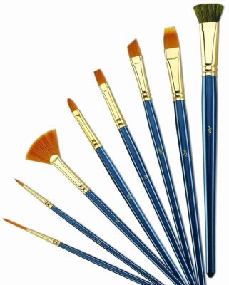 Cina Spazzole a 4 pollici su misura della fodera delle spazzole di pittura dell'artista di logo per pittura a olio in vendita