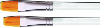 China Transparent Acrylic Handle Artist Loft Paint Brushes , 2 Inch Oil Painting Brushes For Fine Detail for sale