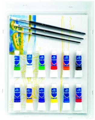 Chine la palette en bois de 3mm a inclus les kits réglés d'art de peinture d'art pour les enfants en bas âge 18pcs à vendre
