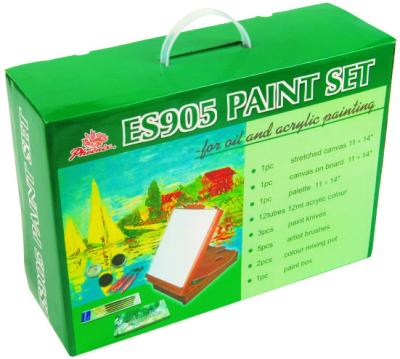 Chine Le panneau de toile a inclus les kits de peinture acryliques réglés de peinture d'art pour des adultes à vendre