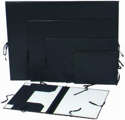China Black Artist Painting Portfolio Folder Paper Organizer Folder With Painting Clip for sale