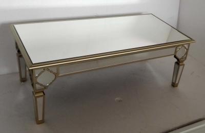 China Champaign Gold Mirrored Coffee Table For Living Room W120 * D60 * H45cm Size for sale