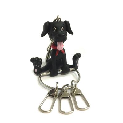 China OEM ODM Promotional Plastic Keychain , Animal Key Ring Eco PVC Material for sale