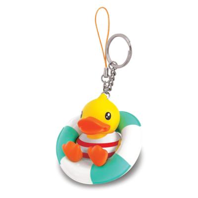 China Mini Cute Promotional Plastic Keychain Duck Shaped OEM ODM for sale