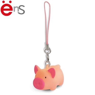 China Mini Plastic Soft Pvc Keyrings Pig Shaped ISO CE Approved for Gift for sale
