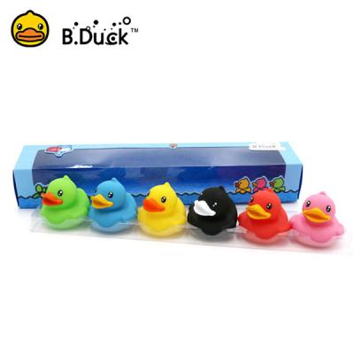 China Phthalate Duck Toy For Kids Bath Weighted de borracha livre do PVC que flutua o ODM do OEM à venda