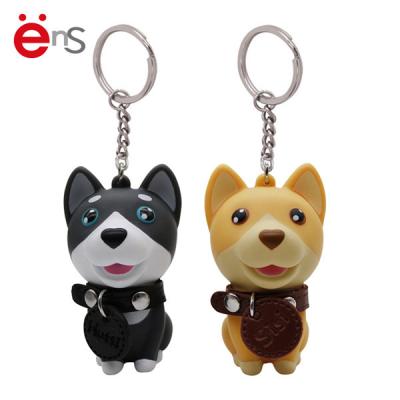 China Lovely Plastic Dog Keychain OEM ODM Non Phthalate Pvc Material for sale