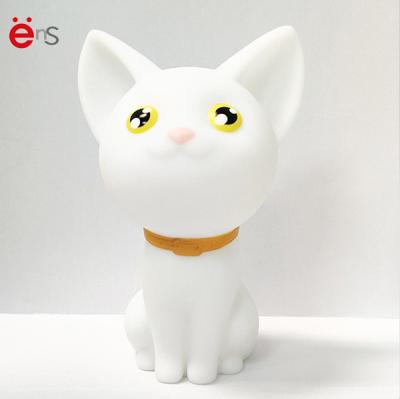 China White 3D Cute Cat LED Night Light For Children 9×9×13cm Size OEM for sale
