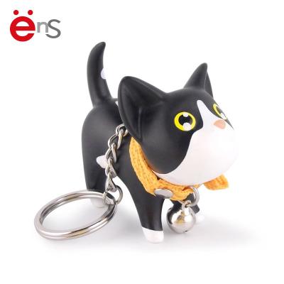 China Anime Figure Promotional Plastic Keychain , 3D Soft Pvc Rubber Keychain for sale