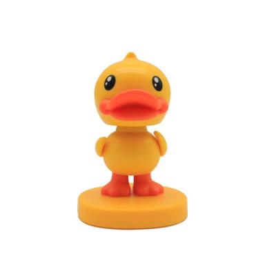 中国 B.Duckはヘッド人形の黄色いアヒルODMプラスチック ポリ塩化ビニール材料についてへまをする 販売のため