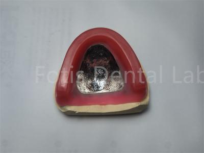 China Red Glossy Denture Wax Rims Occlusal Contour Rim Comfortable for sale