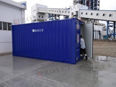 China Contenedor de almacenamiento militar de 40 pies Contenedor de navegación controlado por el clima azul de la marina en venta
