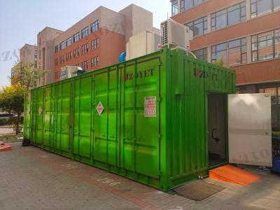 Chine Porte Container optimisé pour le traitement de l'eau Boîte de cône vert 20 à vendre