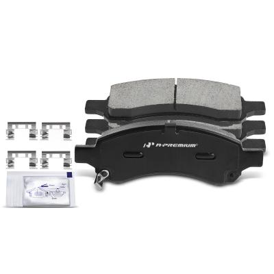 China 4pcs Front Driver & Passenger Ceramic Brake Pads with Sensor for Chevrolet Traverse SSR Buick Enclave GMC Canyon for sale