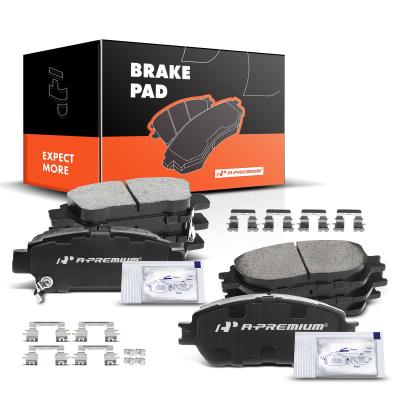 China 8pcs Front & Rear Ceramic Brake Pads  for Toyota Sienna 2004-2010 4-Wheel Disc Brakes for sale
