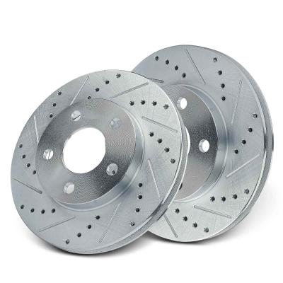 China Front Drilled Disc Brake Rotors for Chevrolet Malibu Olds Alero Pontiac Grand Am for sale
