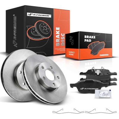 China Front Disc Brake Rotors & Ceramic Brake Pads for Ford Focus 2012-2018 Volvo C30 for sale
