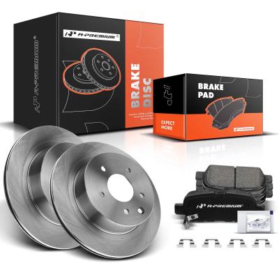 China Rear Disc Brake Rotors & Ceramic Brake Pads for INFINITI G35 03-05 Nissan 350Z for sale