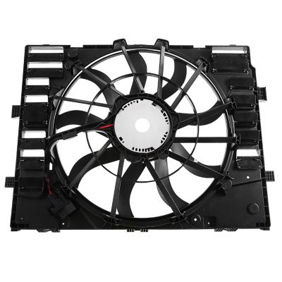 China Radiator Cooling Fan Assembly for Volkswagen Touareg 3.0L 3.6L 2011-2017 for sale