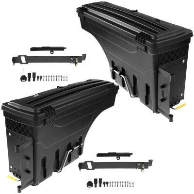 China 2x Rear Truck Bed Storage Box Toolbox for Nissan Titan Titan XD 2016-2021 for sale