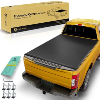 China 6.5 FT Bed Soft Roll-up Tonneau Cover for Chevrolet Silverado 1500 GMC 19-22 for sale