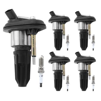 China 5x Black Ignition Coil & IRIDIUM Spark Plug Kits for Chevrolet Colorado GMC Hummer for sale
