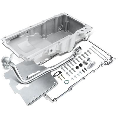 China Retrofit Low Rear Sump Oil Pan with Added Clearance & Turbo Drains for LS1 LS2 LS3 for sale